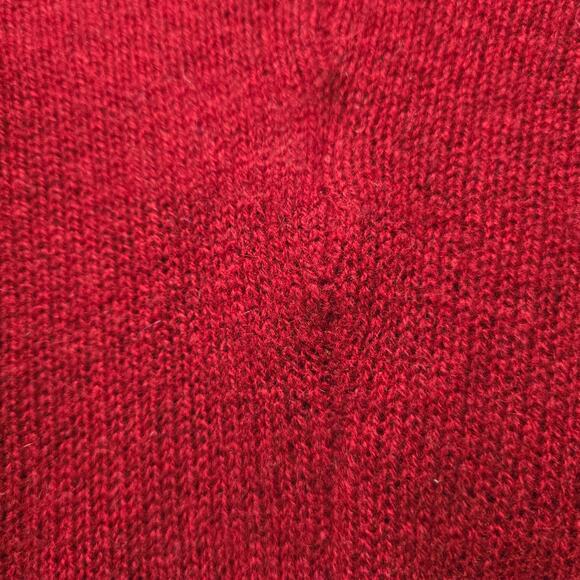 100% Cashmere Brick Red Cowl Neck Sweater Size XS/4 Fall Winter Knit Classic - Picture 11 of 14